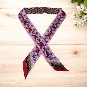 Louis Vuitton Silk Monogram Bubblegram BB Bandeau Scarf